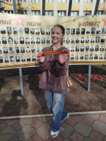 Акция «Георгиевская лента» в Менделеевске: юные экологи и журналисты в деле